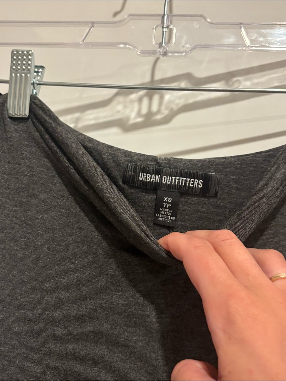 NWOT Urban Outfitters Nora Jersey Knit Gray Tube Midi Dress size: XS - Picture 4 of 5